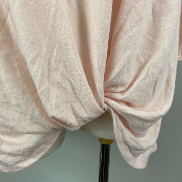 NWT GIBSON Pink Cozy Twist Front Pullover Sweater (XS) - Picture 4 of 10